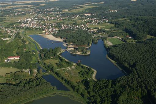 Sanatorium Krasnobród z lotu ptaka